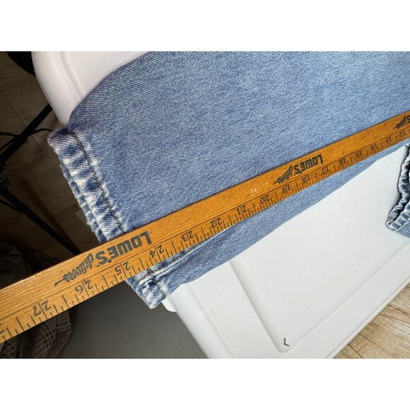 ZARA High Waisted Denim Jeans Paperbag Waist Straight Leg Women S - Picture 12 of 12